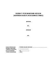 Perjanjian kerja adalah perjanjian antara pekerja/buruh dengan pengusaha atau pemberi kerja. Top Pdf 55 Contoh Surat Perjanjian Kontrak Kerja 123dok Com