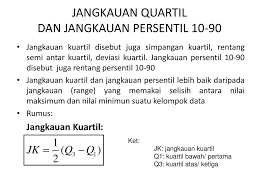 Jangkauan kuartil dan simpangan kuartil ini masih berhubungan dengan kuartil tunggal dan kuartil kelompok yang sudah pernah kita bahas. Ppt Statistika Powerpoint Presentation Free Download Id 6002532