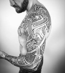 Neo Nordic Tattoo Sleeve Traditional Viking Tattoos Viking Tattoo Sleeve Viking Tribal Tattoos