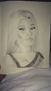 Pencil Drawing Of Nicki Minaj Drawings Art Art Drawings