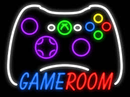 Pin By Ash Hansen On Lads Room Ideas Game Room Lighting Game Room Video Game Bedroom