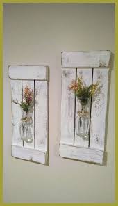 Maybe you would like to learn more about one of these? Large Rustic Sconces Shutters With Vase Rustic Shutters Rustic Wall Decor Flower Holders Rustikale Fensterladen Landhaus Dekor Rustikale Einrichtung