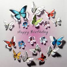 Create beautiful lovely birthday cake effects with name edit and share them on social networks facebook, twitter,. Circle Of Butterflies Happy Birthday Pack Of 6 3d Magic Butterflies Pop Up