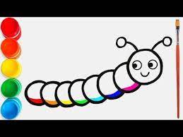 Chenille Dessin Et Coloriage Pour Les Enfants 8 4tcomptines Et Chansons A Bebe Chanson Youtube