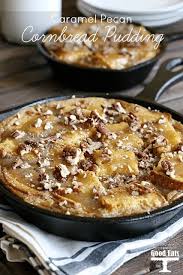 This cornbread is a rare compromise between southern and northern cornbreads: Caramel Pecan Cornbread Pudding Grace And Good Eats