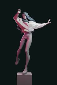 Kontorn Boonyanate Dancer Front01 Size Jpg 1400 2056 Art Inspiration Drawing Digital Illustration 3d Model Character