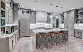 Relatively new to the flooring market is gray wood flooring. Gray Kitchen Cabinets Design Ideas Designing Idea