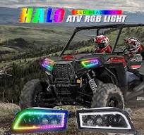 2022 New LED Headlight Halo Ring Kits For Polaris Sportsman 850 1000 RGB  Chasing | UK