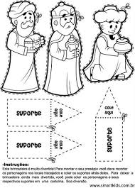 Reyes Magos Para Colorear Y Recortar
