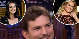 Mila Kunis & Adele Are to Blame For Ashton Kutcher's Spiteful Mustache