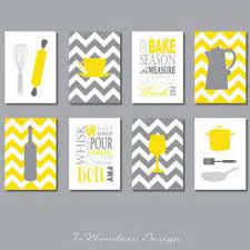 Gray And Yellow Kitchen Decor Google Search Kitchen Art Prints Modern Kitchen Art Kitchen Art