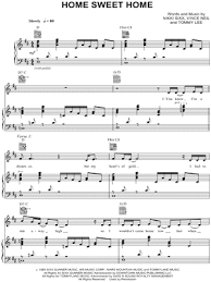 Heres how to play home sweet home by motley crue on piano tutorial. Carrie Underwood Home Sweet Home Sheet Music In D Major Transposable Download Print Sku Mn0074083