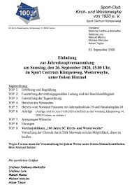 Handgemachte karte zur taufe taufkarte babykarte | etsy job search engine at the federal employment agency website. Einladung Zur Diesjahrigen Jahreshauptversammlung Sck 1920