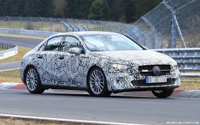 A trio of circular air vents adds decorative flair to the center stack. 2019 Mercedes Benz A Class Sedan Spy Shots And Video