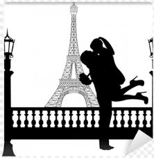 Ever dream of going to paris or wish you could go again? Couple In Love With Flowers In Front Of Eiffel Tower Silhouette Of Couple Kissing In Paris Png Image With Transparent Background Toppng