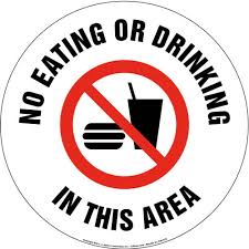 Sign eating drinking eating sign eating drinking drinking sign symbol road sign drinks traffic element icon illustration and painting drink road warning sign illustrations and vector art emblem computer icon street template shape safety isolated decorative decoration modern direction glass icon. No Eating Or Drinking In This Area Sign With Icon Round