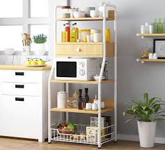 Diy rak dapur, buat sendiri rak dapur dengan mudah cuma membutuhkan kreatifitas dan sedikit alat dan pastinya dapurmu menjadi lebih instagramble. D4721 Multilayer Kitchen Rack Kitchen Shelf With Drawer Kitchen Organizer Oven Rack Rak Dapur Rak Oven