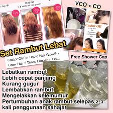 Berikutnya kami akan memberikan tips agar anda dapat memiliki rambut yang sehat dan tebal. Gerenti Berkesan Set Rambut Lebat Castor Oil N Virgin Coconut Oil Shopee Malaysia