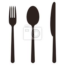 Couteau Fourchette Et Cuillere Affiches Murales Posters A Soupe Pictogramme Gastronomie Myloview Fr