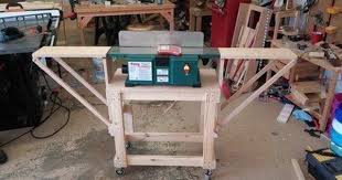 Maybe you would like to learn more about one of these? Benchtop Jointer Stand With Folding Extension Wings Workbench Plans Diy Woodworking Projects Diy Woodworking Projects
