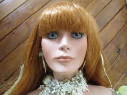 Daphne 42 Inch Red Hair Rustie Doll in Yellow and White With Matching Halo  Hat, COA 176 of 750 Pcs Worldwide, Original Box, Doll Stand