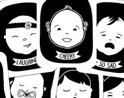Black And White Flash Cards For Babies Baby Gift Alphabet Black And White Baby Art Flash Cards 26 Etsy Infant Activities Baby Faces Black And White Baby