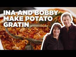 Delicious potato recipes provided by potatoes usa. Bobby Flay And Ina Garten Make Eleven Layer Potato Gratin Food Network Youtube Potato Gratin Recipe Potato Gratin Food Network Recipes