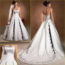 Ancient A Line Bridal Wedding Dresses Color Accent Embroidery Wedding Gown L04 China Black Wedding Dresses Inexpensive Wedding Dresses Wedding Dresses Corset