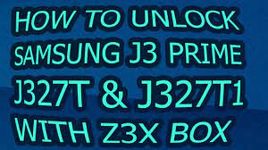 It is used to repair and unlock samsung smartphones and tablets. How To Unlock J3 Prime Sm J327t Sm J327t1 With Z3x Youtube