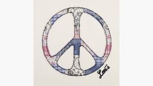 Oversized Peace Sign Tee Big Girls 7-16
