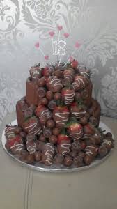 2 Tier Chocolate Explosion Cake With Fresh Chocolate Dipped Strawberries X Cuisine