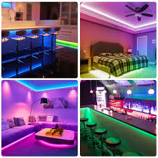 Tsv 32 8ft 5050 Led Strip Lights 44key Ir Remote Strip Connectors Brackets 12v Power Supply 300leds Rgb 20 Color Changing Flexible Tape Lights Kit 8 Br Led Strip Lighting Tape Lights Lights