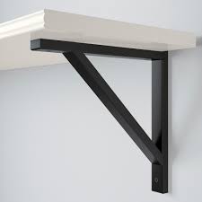 Ikea Bergshult Ekby Valter White Black Wall Shelf Black Wall Shelves White Wall Shelves Wall Shelves
