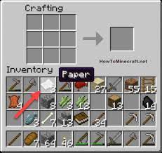 In the crafting menu, you should see a crafting area that is made up of a 3x3 crafting grid. How To Make Paper In Minecraft How To Minecraft
