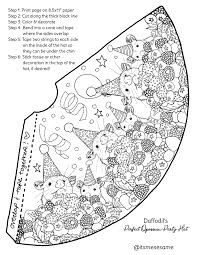 2nd birthday placemat coloring page. Daffie S Unbirthday Party Sesame The Opossum