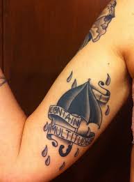 The Word Made Flesh Yellow Rose Tattoos Umbrella Tattoo Traditional Tattoo