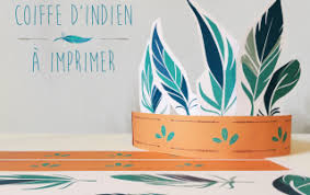 Coiffe D Indien A Imprimer Www Loulou Et Chipette Fr Coiffe Indienne Fete Pour Enfants Deco Anniversaire Enfant