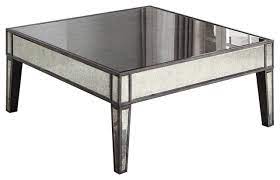 A furniture that gives your home and furnishings new dimensions. Gray Brown With Antique Mirror Square Coffee Table Transitional Coffee Tables By Furniture Import Export Inc Houzz