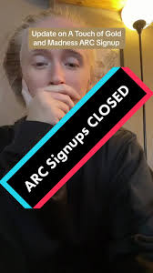 Thank you so much to everyone who posted yesterday, applied, and spread the  word about A Touch of Gold and Madness ARC signups yesterday. This has been  surreal and my gratitude and love is endless. ...