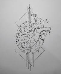 Black And White Vs Color Tattoo Reddit The Dynamic Duo Ink 11 X 8 Art Art Sketches Brain Art Brain Tattoo