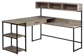 4.5 out of 5 stars 2,036. Computer Desk Dark Taupe Black Metal Corner Industrial Desks And Hutches By Homesquare Houzz