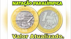 Até o início dos jogos olímpicos foram emitidas as demais (basquete, vela, paracanoagem, rugby, futebol, vôlei, atletismo paralimpico, judô, boxe, natação paralímpica, mascote olímpico e mascote paralímpico). Quanto Vale A Moeda Natacao Paralimpica Valor Atualizado 2019 Olimpiadas Rio 2016 Youtube