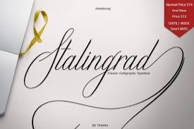 Latest fonts popular this month popular all time alphabetically. Stalingrad Classic Calligraphy Font Download