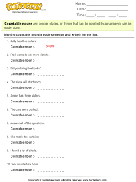 Identify Countable Nouns Nouns Worksheet Nouns Worksheets