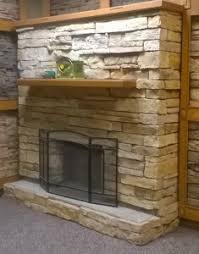 The goal was to cover up the existing tile with something so that it looked like concrete or stone. Hearth Stones Minnesota Faux Stone Cascade Stone
