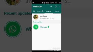 In the whatsapp 'status' update, the columns have been rearranged to include a column wholly dedicated to the statuses being put by your contacts. How To Update Status On New Version Of Whatsapp Youtube