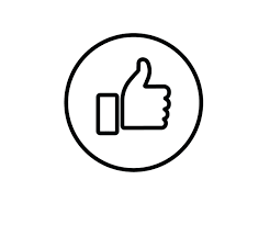 Facebook Like Button Icon Vector Black Outline Png Jpg Svg Icon Retail Logos Facebook Likes