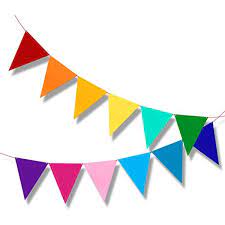 Multicolor Bunting Pennant Flag Banner For Kids Birthday Party Decorations 6 5ft Cl Birthday Flags Birthday Party Decorations Kids Birthday Party Decoration