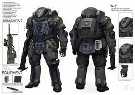 Sci Fi Character Combat Armor Armor Battle Armor