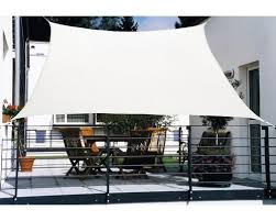 Balkon Sonnensegel Rechteck 140 X 270 Cm Cremeweiss Bei Hornbach Kaufen In 2020 Sonnensegel Sonnenschutz Balkon Segel Schatten